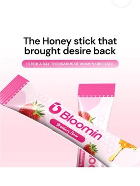 Bloomin SheLajit Strawberry Honey Sticks - Pink